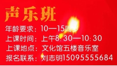 环县文化馆公益免费培训班——声乐班